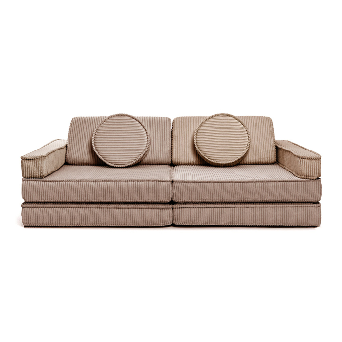 Cord-Kindersofa in Chocolate – weiche und elegante Kindercouch in Braun